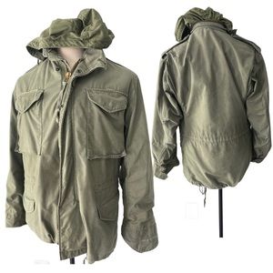 Vintage M65 Army Green 60’s Vietnam Era Field Jacket Scovill